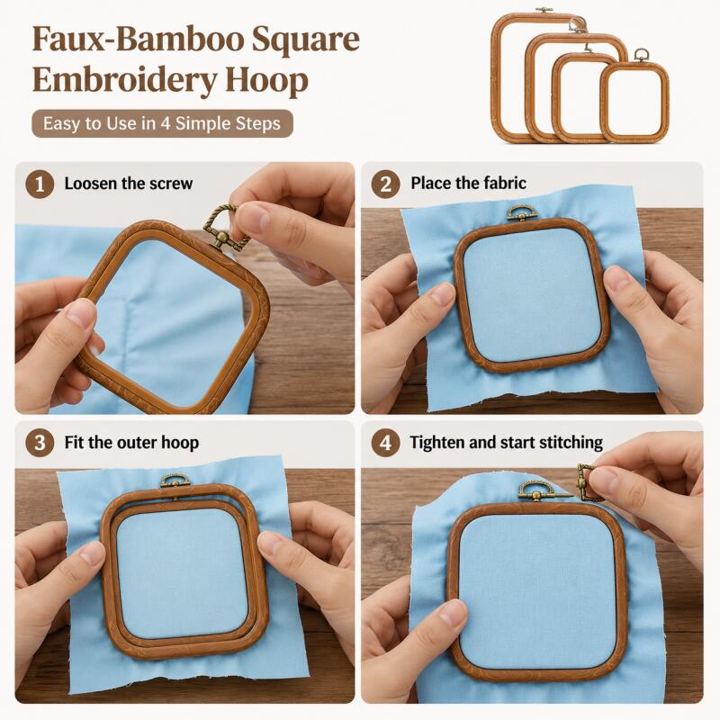 إطارات تطريز مربعة الشكل من ال - مراجعة Wood Ring Blank وسعره