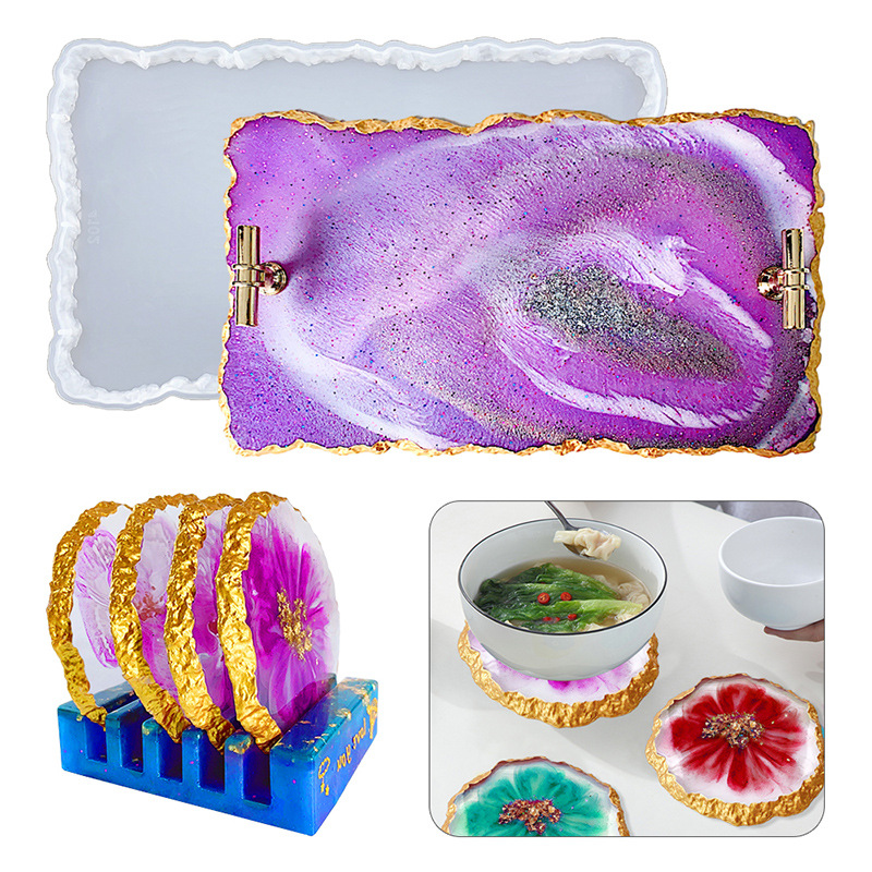 DM413 Drusy كوستر الراتنج قالب - مراجعة Resin Craft Ideas وسعره
