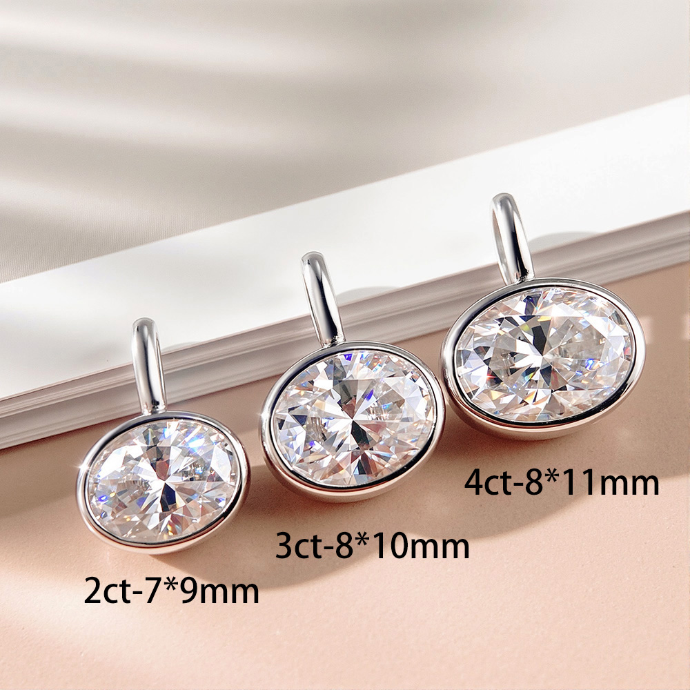 قلادة OEVAS من الموسانيت بقطع  - مراجعة Bezels Set Pendant وسعره